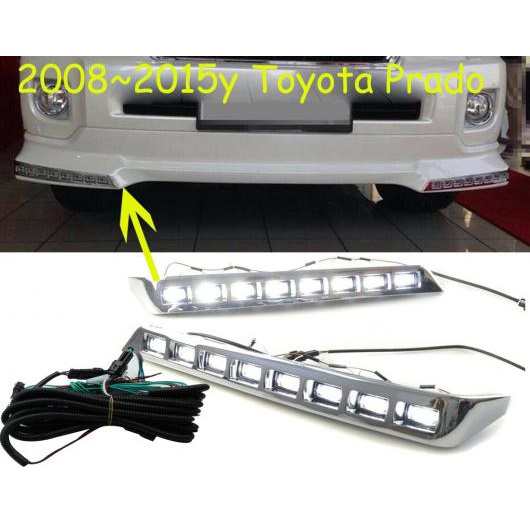 バンパー プラド クルーザー LC200 ヘッドライト デイタイム ライト 2008-2015 LED DRL ヘッドランプ フォグ ホワイト トヨタ クルーザー LC200 2008-2015 オールインLED AL-OO-0148 ALの通販は 24,842円