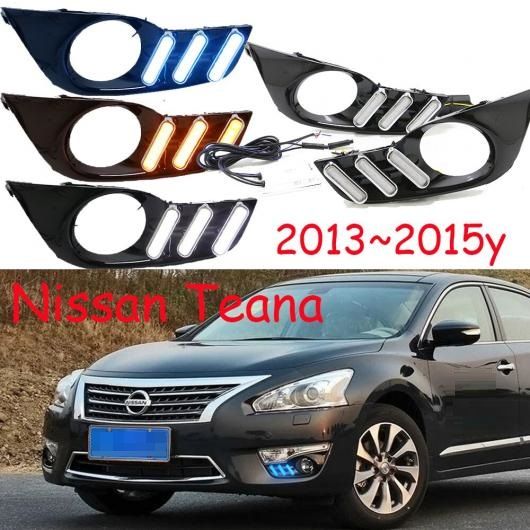 バンパー アルティマ ヘッドライト 適用: 日産 ティアナ デイタイム ライト 2013-2015 LED DRL ヘッドランプ フォグ ホワイト イエローブルー 日産 ティアナ アルティマ 2013-2015 AL-OO-0233 AL
