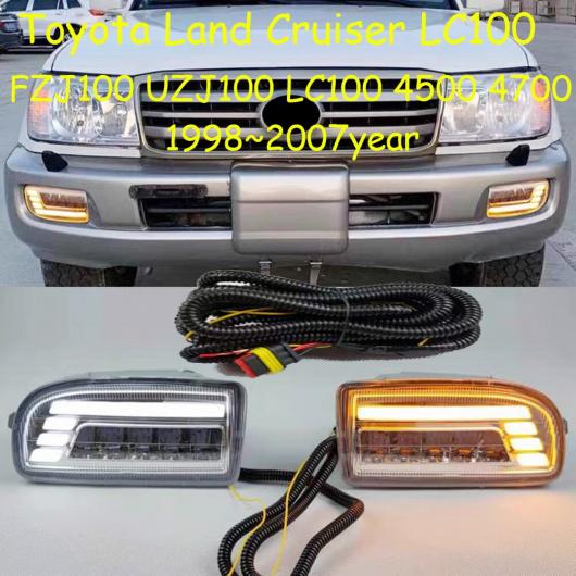 バンパー プラド LC100 ヘッドライト 適用: トヨタ クルーザー デイタイム ライト FZJ100 UZJ100 4500 4700 1998-2007 ヘッドランプ フォグ ホワイト トヨタ クルーザー LC100 1998-2007 LED AL-OO-0315 AL