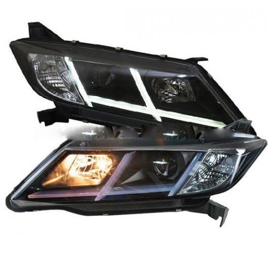 2ピース バンパー ランプ 適用: シティ ヘッドライト 2014 2015 2016 ヘッド LED DRL フロント ライト BI-キセノン レンズ キセノン 2ピース ヘッドライト ホンダ シティ 2008-2012 AL-OO-0324 AL