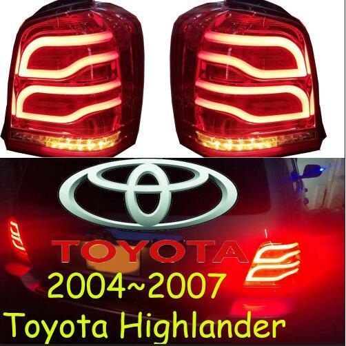 2004 2005 2006 2007 2ピース バンパー ランプ ヘッド ライト 適用: ハイランダー ヘッドライト HID バルブ LED テールライト レッド テールライト トヨタ ハイランダー 2004-2007 AL-OO-0371 AL