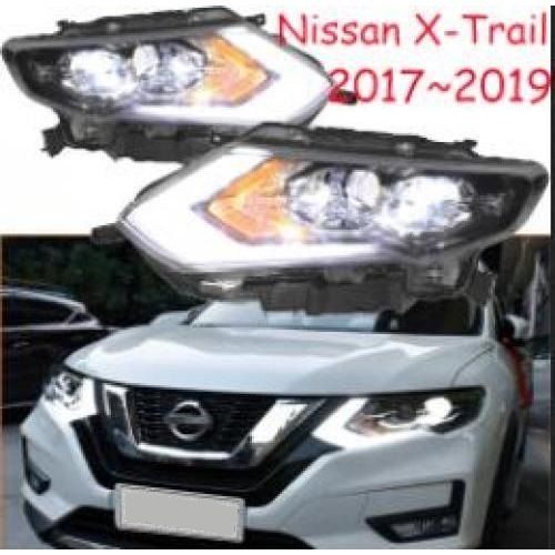 2ピース ヘッド ライト 適用: X-トレイル ローグ ヘッドライト 2017-2019/2014-2016 X トレイル エクストレイル DRL HI LO HID 2017-2019 日産 X-TRAIL ローグ バルブ ヘッドライト AL-OO-0376 AL