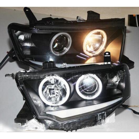 ヘッド ランプ 適用: パジェロ ヘッドライト モンテロ 2011-2013 V93 LED テールライト DRL H7 D2H HID エンジェル アイ BI キセノン モデル1スタイル 三菱 パジェロ 2011-2013 AL-OO-0393 ALの通販は