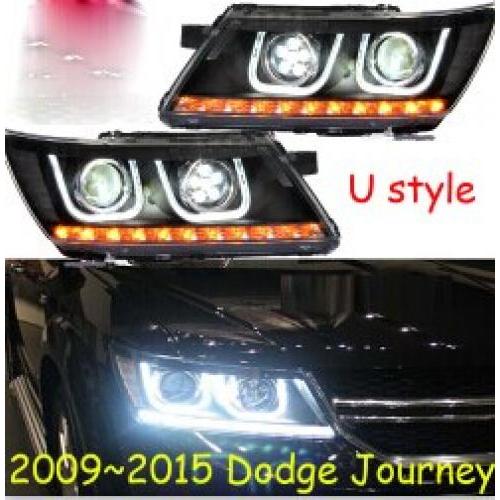 2ピース スタイリング 適用: JCUV ヘッド ランプ 2009-2017 ジャーニー ヘッドライト LED DRL HID フリーモント エンジェル アイ モデル1 ダッジ ジャーニー HID キセノン バラスト AL-OO-0470 AL