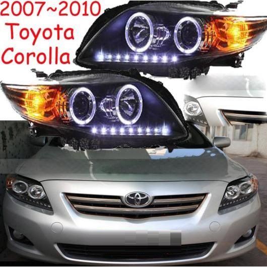 2ピース チューニング ヘッド ランプ 適用: カローラ 2007-2010 ヘッドライト LED DRL ランニング ライト BI-キセノン ビーム ヘッドライト 2ピース トヨタ カローラ 2007-2010 AL-OO-0485 ALの通販は 106,000円