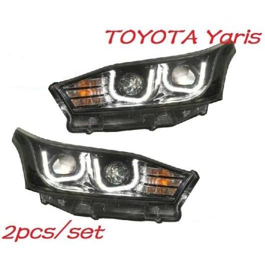 適用: ヤリス ヴィッツ ヘッドライト 2014-2016/2008-2012 DRL HID バルブ BI キセノン レンズ HI LO ビーム パーキング 2014-2016 トヨタ ヤリス ヴィッツ ヘッドライトバルブなし AL-OO-0486 AL
