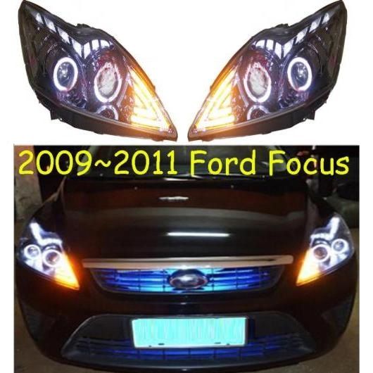 ヘッド ランプ 適用: フォーカス ヘッドライト 2012 2013 2014 2009 2010 2011 DRL デイタイムランニングライト BI-キセノン 2009-2011 フォード フォーカス バルブ ヘッドライト AL-OO-0495 AL