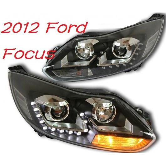 ヘッド ランプ 適用: フォーカス ヘッドライト 2012 2013 2014 2009 2010 2011 DRL デイタイムランニングライト BI-キセノン 2012-2014 フォード フォーカス バルブ ヘッドライト AL-OO-0495 AL