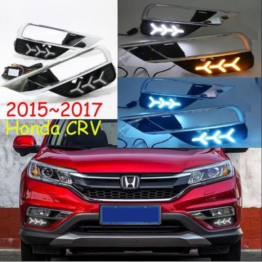 1セット ヘッドライト 適用: ホンダ CR V CR-V CRV デイタイムランニングライト LED DRL ヘッドランプ フォグランプ ホワイト イエロー ブルー ホンダ CRV 2015-2016 AL-OO-0530 AL