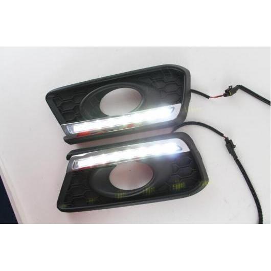 1セット バンパー フォグランプ 適用: モビリオ LED DRL 2014 2015 デイタイムランニングライト フォグライト モデル2 ホワイト ホンダ モビリオ 2014-2015 AL-OO-0540 AL