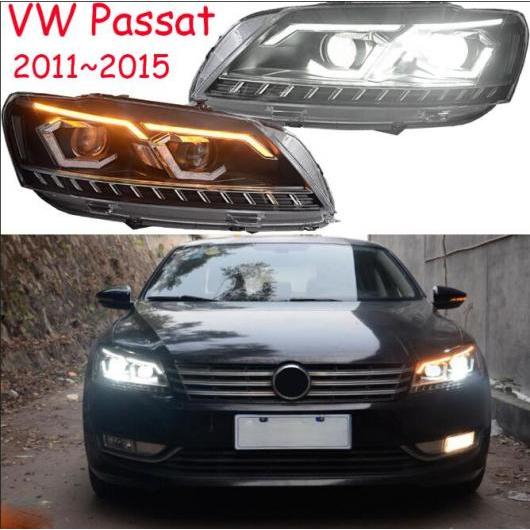 2ピース ダイナミック ビデオ パサート B7 ヘッドライト 2011-2015 マゴタン DRL HID ヘッド ランプ エンジェル アイ 2ピース VW パサート B7 2011-2015 HID キセノン ヘッドライト AL-OO-0542 AL