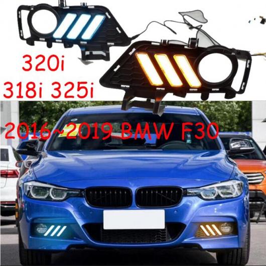 1セット LED デイタイム ランニング ライト 適用: BMW F30 318i 320i 325i 2016-2019 フロント フォグランプ DRL ホワイト イエローブルー BMW F30 2016-2019 318i 325i 320i AL-OO-0578 AL