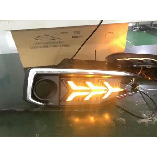 1セット バンパー ヘッドライト 適用: シビック デイタイム ライト 2019-2020 LED DRL フロント フォグ ホワイト イエローターン ホンダ シビック 2019-2020 2ピース AL-OO-0663 AL 24,390円