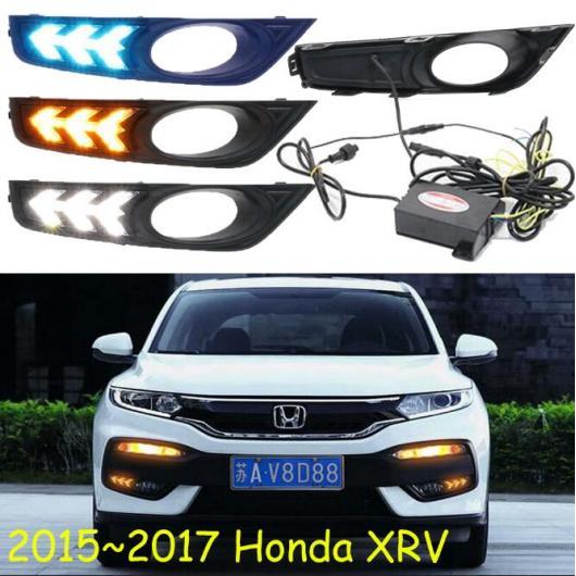バンパー ヘッドライト 適用: ホンダ XRV デイタイム ライト HRV HR-V ベゼル/ヴェゼル 2015-2017 LED DRL ヘッドランプ フォグ ホワイト イエロー ブルー ホンダ XRV 2015-2017 AL-OO-0675 ALの通販は 28,380円