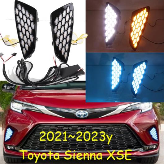 バンパー ヘッドランプ 適用: トヨタ シエナ XSE ヘッドライト 2021-2023 オールインLED DRL デイタイムランニングライト ホワイト イエローブルー トヨタ シエナ LED 2021-2023 AL-OO-0699 AL 23,882円