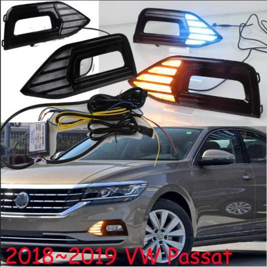 1セット バンパー ヘッドライト 適用: パサート デイタイム ライト 2018-2019 LED DRL ヘッドランプ フォグ ホワイト イエローブルー フォルクスワーゲン パサート 2018-2019 AL-OO-0706 AL 25,611円