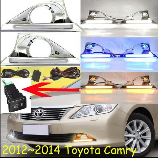 2012-2014 バンパー ランプ 適用: トヨタ カムリ デイタイム ライト オーリオン LED DRL ヘッドライト フォグ ホワイト イエロー ブルー トヨタ カムリ 2012-2014 AL-OO-0773 AL