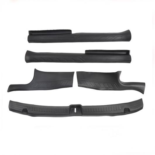 フロント/リア ドア シル ガード トランク バンパー プロテクター 適用: テスラ/TESLA モデル Y 2021 ドア トランク シル プレート カバー TPE ラバー フルセット AL-OO-1463 ALの通販は
