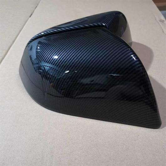 マット カーボンファイバー バック メッキ 適用: テスラ/TESLA モデル 3 サイド 装飾 バックミラー ミラー キャップ カバー アクセサリー カーボン調 AL-OO-1627 AL