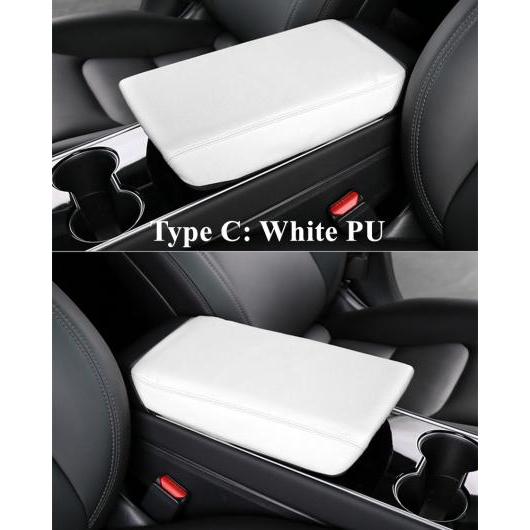レザー コンソール カバー アームレスト クッション 適用: テスラ/TESLA モデル 3 モデル Y センター コンソール プロテクター アクセサリー タイプ C AL-OO-1671 AL