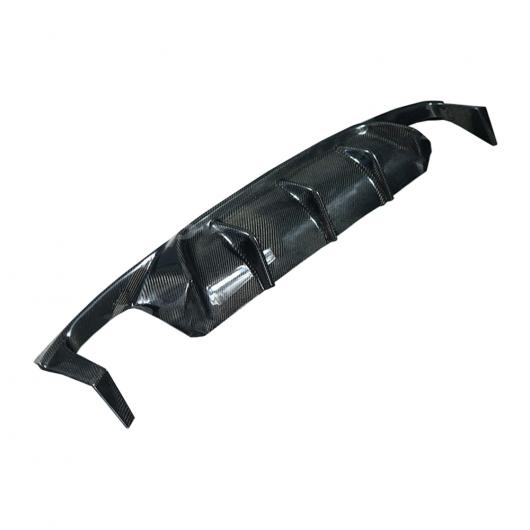 MP タイプ リアル カーボンファイバー リア バンパー リップ ディフューザー ボディ スタイリング 適用: BMW 6シリーズ F06 F12 640 650 MT 2016 + ブラック AL-OO-1853 AL