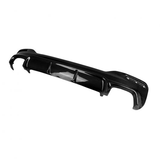 V タイプ リアル カーボンファイバー リア リップ スポイラー ディフューザー ボディ キット 適用: BMW 5シリーズ G30 G38 520 530 540LI M-スポーツ 2018 アップ ブラック AL-OO-1963 AL