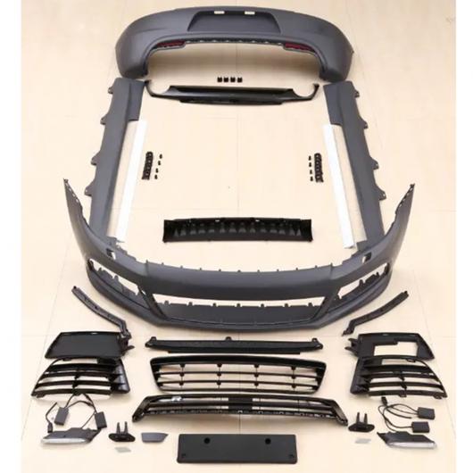 ボディ キット 未塗装 PP 素材 フロント リア バンパー サイド スカート グリル LED ライト 適用: VW シロッコ 2010-2014 未塗装 AL-OO-2394 AL