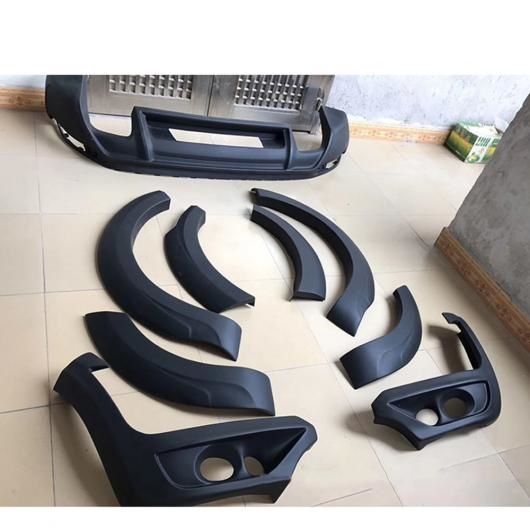 ワイド ボディ キット 未塗装 FRP 素材 フロント バンパー リア ディフューザー フェンダー フレア 適用: VW トゥアレグ 未塗装 AL-OO-2395 AL