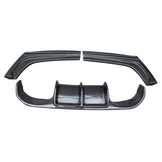 V タイプ リアル カーボンファイバー リア バンパー リップ ディフューザー ボディ スタイリング 適用: BMW 4シリーズ F32 F33 F36 2014-2017 カーボン AL-OO-2716 AL