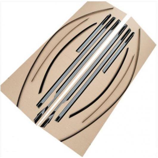 ブラック ドア フル ウインドウ フレーム ウインドウ シル モールディング トリム カバー 適用: メルセデス・ベンツ GLC クラス X253 SUV 200 220 250 2016 2017 2018 12ピース AL-OO-2784 ALの通販は 42,886円