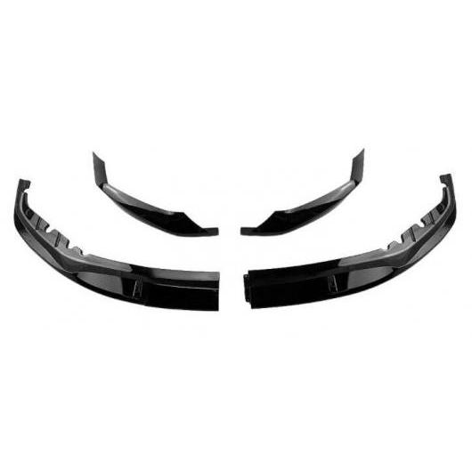 ABS ペイント カーボンファイバー フロント バンパー スポイラー リップ スプリッター カバー 適用: BMW 5シリーズ G30 2018 2019 2020 ピアノブラック AL-OO-2882 AL