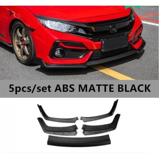 5ピース ABS ペイント カーボンファイバー フロント バンパー スポイラー リップ スプリッター カバー 適用: ホンダ シビック ハッチバック 2017 2018 2019 2020 ABS マットブラック AL-OO-2891 ALの通販は 28,889円