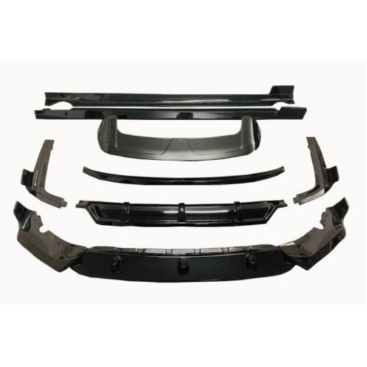 ABS ブラック フロント バンパー リップ スポイラー リア トランク ディフューザー サイド ボディ スカート 適用: BMW X7 G07 2020 2021 2022 オール セット AL-OO-2945 ALの通販は