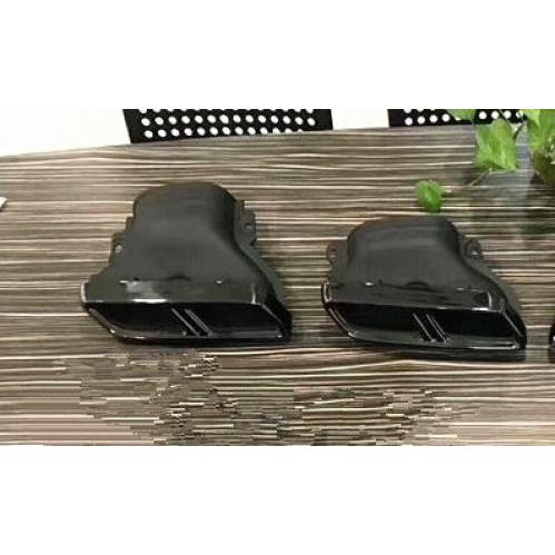 カーボンファイバー リア バンパー トランク リップ スポイラー ディフューザー エキゾースト チップ 適用: メルセデス・ベンツ E クラス AMG W213 E200 E250 E260 E300 ブラック チップ AL-OO-3070 AL