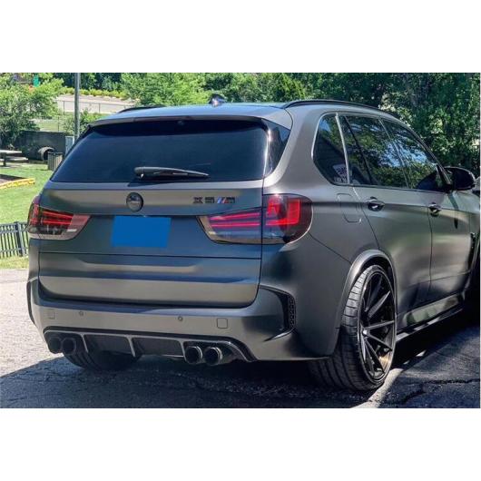 カーボンファイバー フロント リア バンパー リップ スポイラー トランク ディフューザー カバー 適用: BMW X5M F85 2014-2018 リア ディフューザー AL-OO-3486 AL