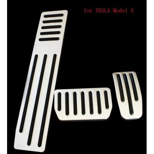 適用: テスラ/TESLA モデル X フット ペダル パッド カバー アクセル ブレーキ レスト ペダル 3ピース AL-OO-3598 AL