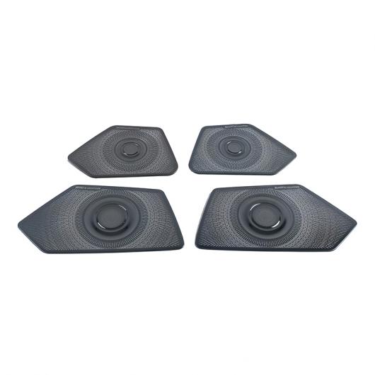 適用: アウディ/AUDI A3 2021 ステンレス スチール オート インテリア ドア オーディオ スピーカー ホーン ネット カバー トリム アクセサリー タイプ4 AL-OO-3715 AL