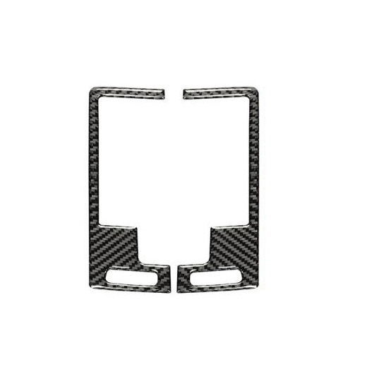 AL 適用: 日産 350Z 2006-2009 カーボンファイバー ステッカー 通気口 フレーム 通気口 トリム カバー フレーム ブラック AL-OO-4268