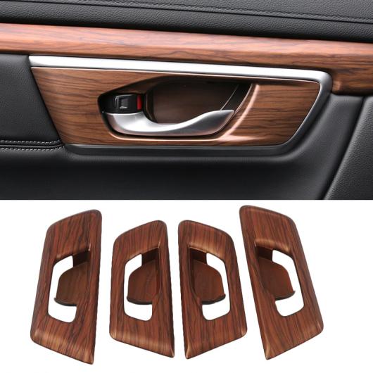 インテリア 木目調 フロント カップホルダー トリム カバー フレーム 適用: ホンダ CRV CR-V 2017 2018 2019 2020 アクセサリー タイプ005 AL-OO-4564 AL