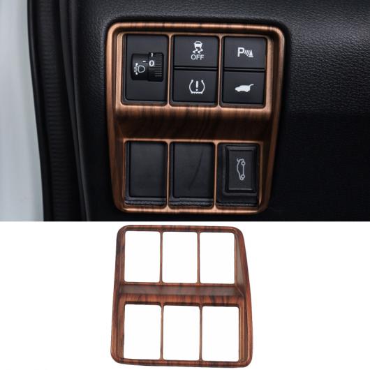 インテリア 木目調 フロント カップホルダー トリム カバー フレーム 適用: ホンダ CRV CR-V 2017 2018 2019 2020 アクセサリー タイプ018 AL-OO-4564 AL