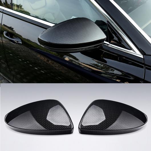 サイド ミラー キャップ 適用: アウディ/AUDI A7 2019 2020 2021 2022 サイド ウイング バックミラー ミラー ケース カバー カーボンファイバー パターン ABS クローム カバー タイプ001 AL-OO-4814 AL