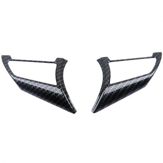適用: 日産 キャシュカイ J11 2018 2019 ABS マット ステアリング ホイール ボタン カバー トリム クローム ステッカー カーボンファイバー スタイル アクセサリー ブラック AL-OO-4834 AL