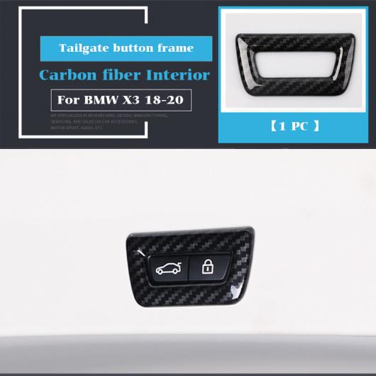 AL インテリア ボタン パネル フレーム 装飾 カバー ステッカー トリム 適用: BMW X3 X4 G01 G02 カーボンファイバー タイプ001 AL-OO-4915の通販は 7,031円