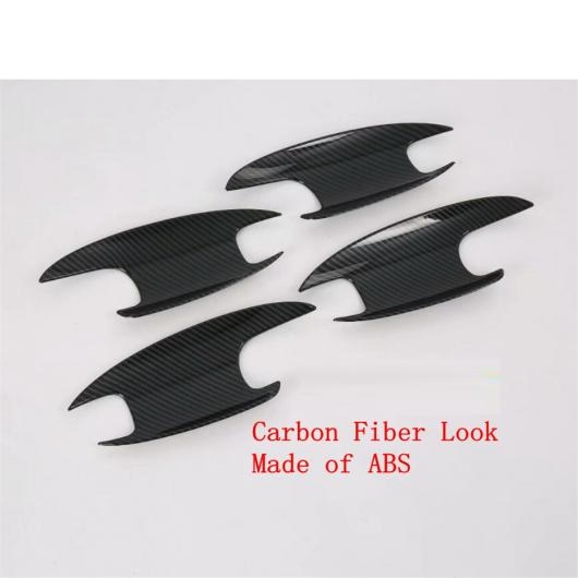 ABS クローム/カーボン調 エクステリア アウトサイド ドア プル ハンドル ボウル カバー トリム 適用: メルセデス-ベンツ CLA 200 C118 W118 2020-2022 カーボン調 AL-OO-4963 ALの通販は