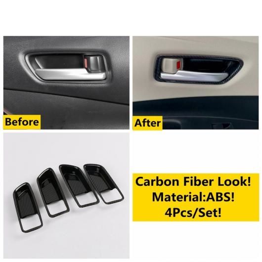 アクセサリー 適用: トヨタ カローラ クロス 2021 2022 ABS カーボンファイバー インテリア ギア シフト ヘッド ノブ/ダッシュボード パネル インテリア カバー トリム タイプD AL-OO-5006 AL