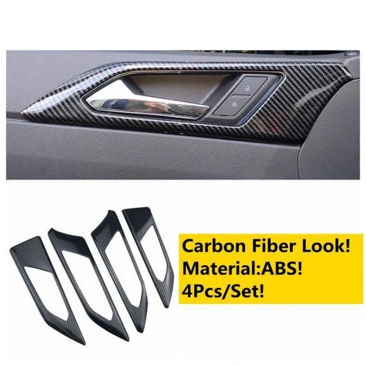 カーボンファイバー アクセサリー 適用: VW フォルクスワーゲン/VOLKSWAGEN ポロ 2019-2022ドア ハンドル ボウル ヘッド ライト ランプ ウインドウ リフト ボタン パネル カバー トリム タイプE AL-OO-5050 AL