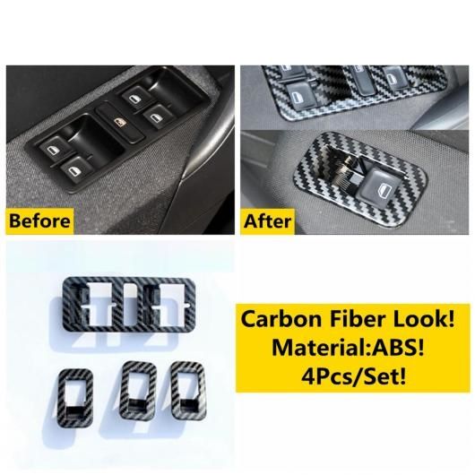 カーボンファイバー アクセサリー 適用: VW フォルクスワーゲン/VOLKSWAGEN ポロ 2014-2018 ウインドウ リフト ヘッド ライト ボタン ダッシュボード エア AC 吹き出し口 カバー トリム タイプA AL-OO-5051 ALの通販は 9,968円