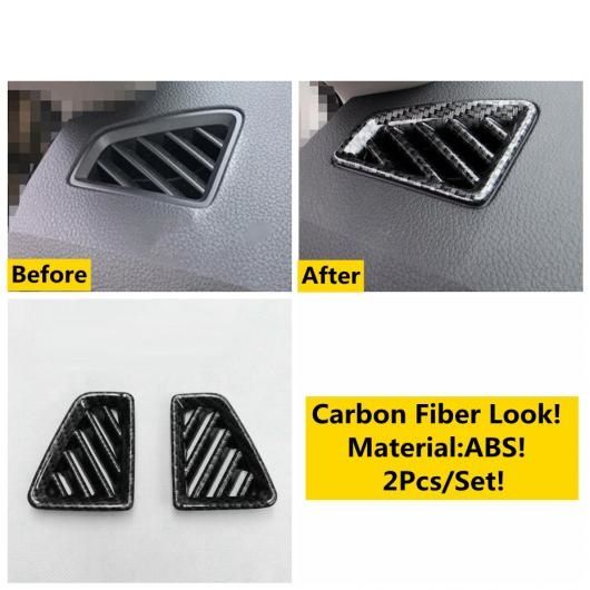 AL ABS マット/カーボンファイバー インテリア アームレスト ウインドウ リフト ボタン/エア AC ベント カバー トリム 適用: シュコダ タイプD AL-OO-5513の通販は