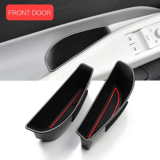 適用: VW ID.4 ID4 ID 4 ドア ハンドル ストレージ ボックス アクセサリー アームレスト ボックス フロント ドア ホルダー トレイ オーガナイザー コンテナ ID4ドア ボックス 2 レッド AL-OO-5696 AL