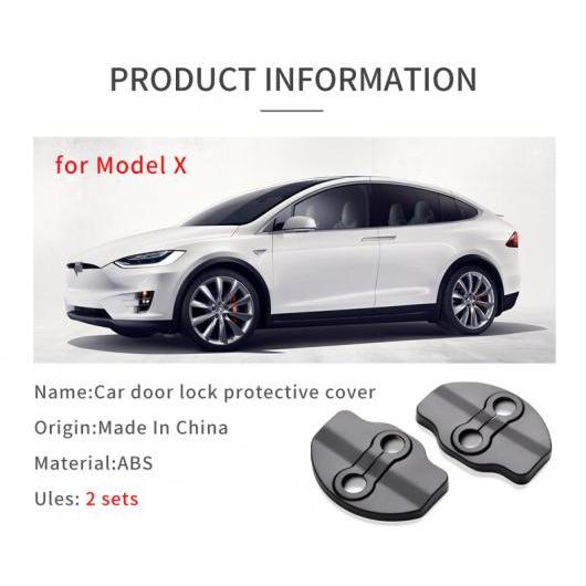 ドア ロック バックル カバー 適用: テスラ/TESLA モデル X 3D ドア チェック アーム 保護 カバー ステッカー 装飾 アクセサリー モデル X カバー 2ピース AL-OO-6079 AL